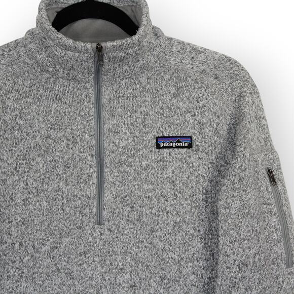 Patagonia (S/M) W's Better Sweater 1/4-Zip Heather Grey - Picture 2 of 8